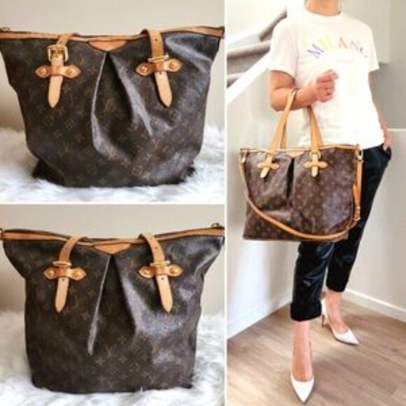 Louis Vuitton LV Palermo GM Monogram Canvas Tote Hand Bag Purse Crossbody - Picture 2 of 5